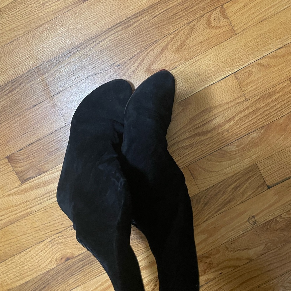Christian Louboutin Black Over the Knee Boots